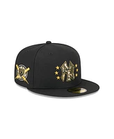 New Era Men's Black New York Yankees 2024 Armed Forces Day On-Field 59FIFTY Fitted Hat