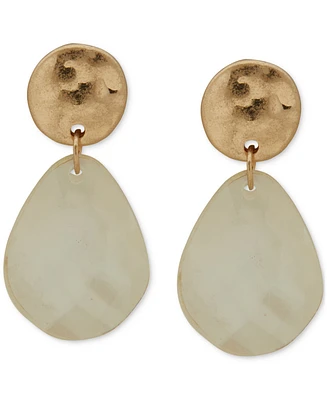 lonna & lilly Gold-Tone Stone Teardrop Post Earrings