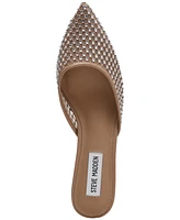 Steve Madden Women's Micki Rhinestone Kitten Heel Mule Pumps