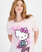 Love Tribe Juniors' Hello Kitty Cotton Crewneck Tee