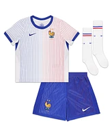 Nike Preschool White France National Team 2024 Away Replica Stadium Kit Set