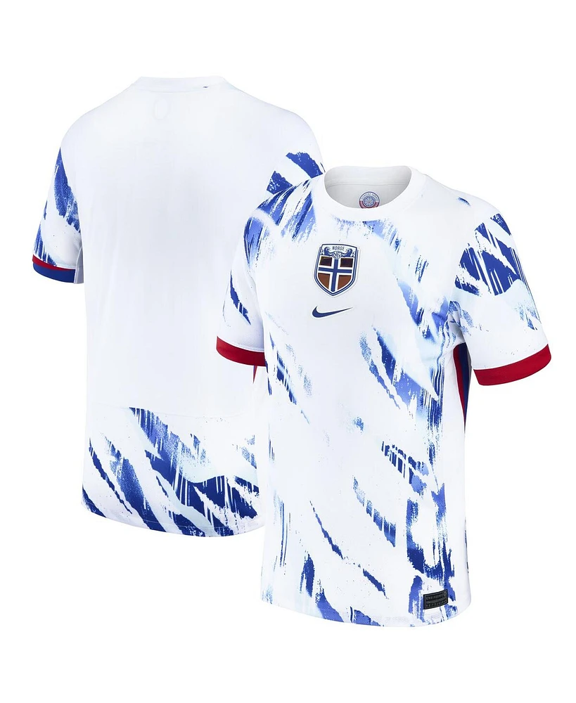 Nike Men's White Norway National Team 2024 Away Replica Blank Jersey