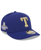 New Era Men's Royal Texas Rangers 2024 Gold Collection Low Profile 59FIFTY Fitted Hat