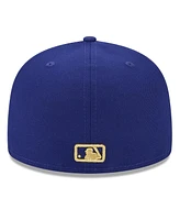 New Era Men's Royal Texas Rangers 2024 Gold Collection 59FIFTY Fitted Hat