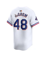 Nike Men's Jacob deGrom White Texas Rangers 2024 Gold Collection Limited Player Jersey