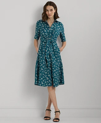 Lauren Ralph Petite Floral Shirtdress