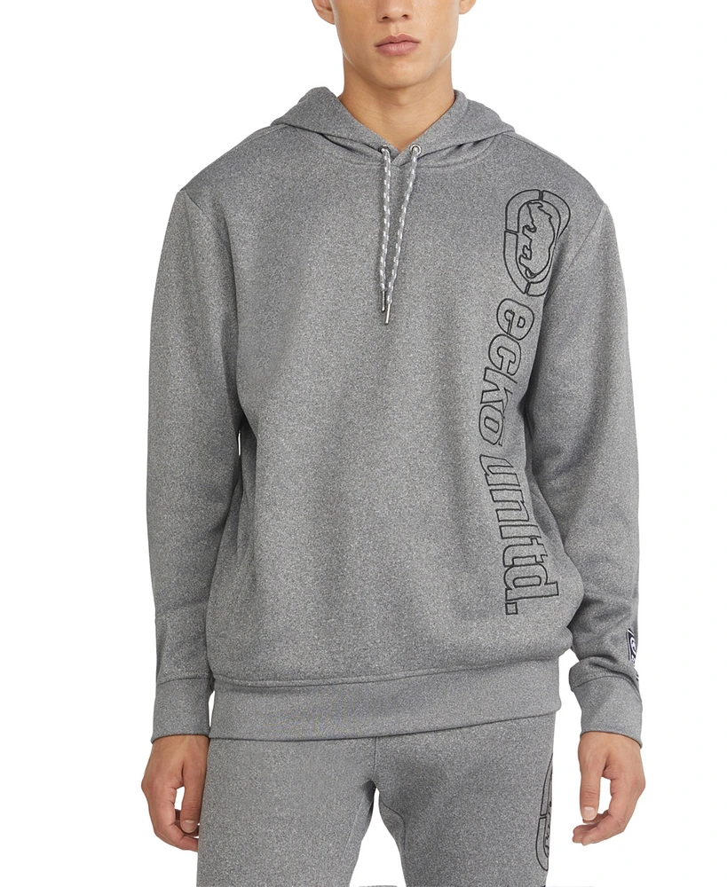 Ecko Men's Vertical Embroidered Pullover Hoodie