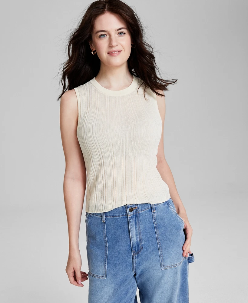 And Now This Women's Ribbed Sweater Tank Top, Created for Macy's