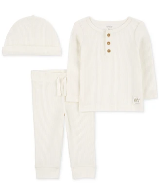 Carter's Baby Hat, T-Shirt & Pants, 3 Piece Set