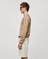 Mango Men's Fine Mulberry Silk Sweater