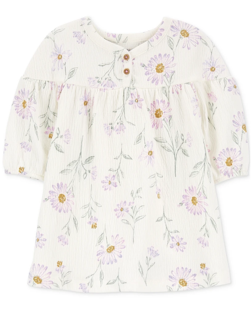 Carter's Baby Girls Floral-Print Gauze Dress