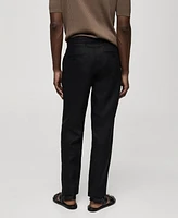 Mango Men's Slim-Fit 100% Linen Pants