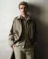 Mango Men's Zipper Linen Jacket