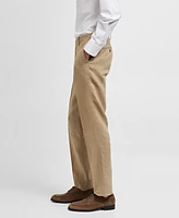 Mango Men's 100% Linen Suit Trousers