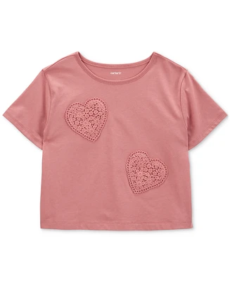 Carter's Little Boys and Big Girls Heart Boxy Fit T-Shirt