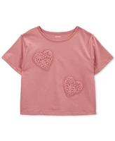 Carter's Little Boys and Big Girls Heart Boxy Fit T-Shirt