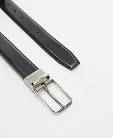 Mango Men's Leather Reversible Belt