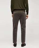 Mango Men's Micro-Corduroy Slim-Fit Pants