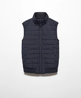 Mango Men's Ultralight Water-Repellent Quilted Vest