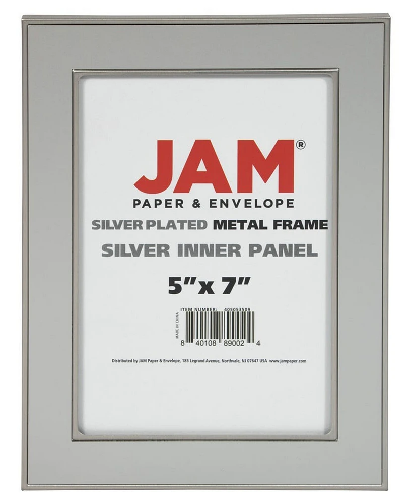 Jam Paper Plated Metal Picture Frame - 5" x 7"