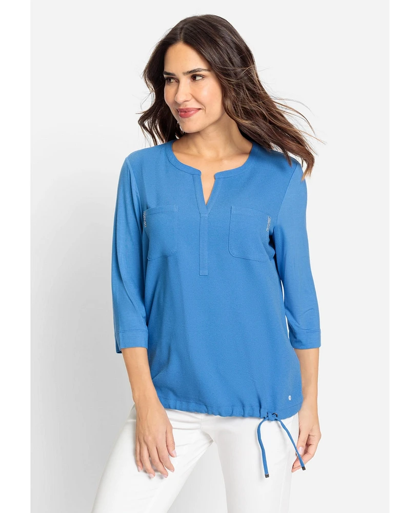 Olsen Women's Mixed Media Tunic