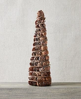 Holiday Lane Northern Snowy Pinecone Tabletop Tree, Created for Macy's