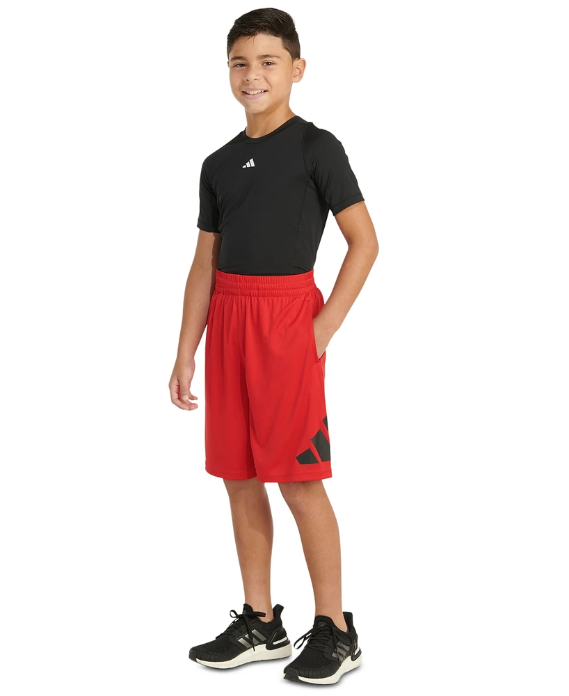 adidas Big Boys Aeroready Elastic-Waist Essential Performance Shorts