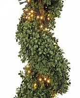 National Tree Company 44 Pre-Lit Artificial Boxwood Spiral Topiary