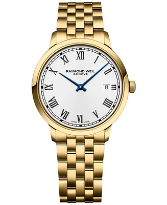 Raymond Weil Women's Swiss Toccata Gold Pvd Stainless Steel Bracelet Watch 39mm