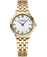 Raymond Weil Women's Swiss Toccata Gold Pvd Stainless Steel Bracelet Watch 29mm