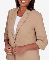 Alfred Dunner Women's featuring long sleeves Classic Fit Jacket