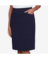 Alfred Dunner Women's Classic Stretch Waist Skirt