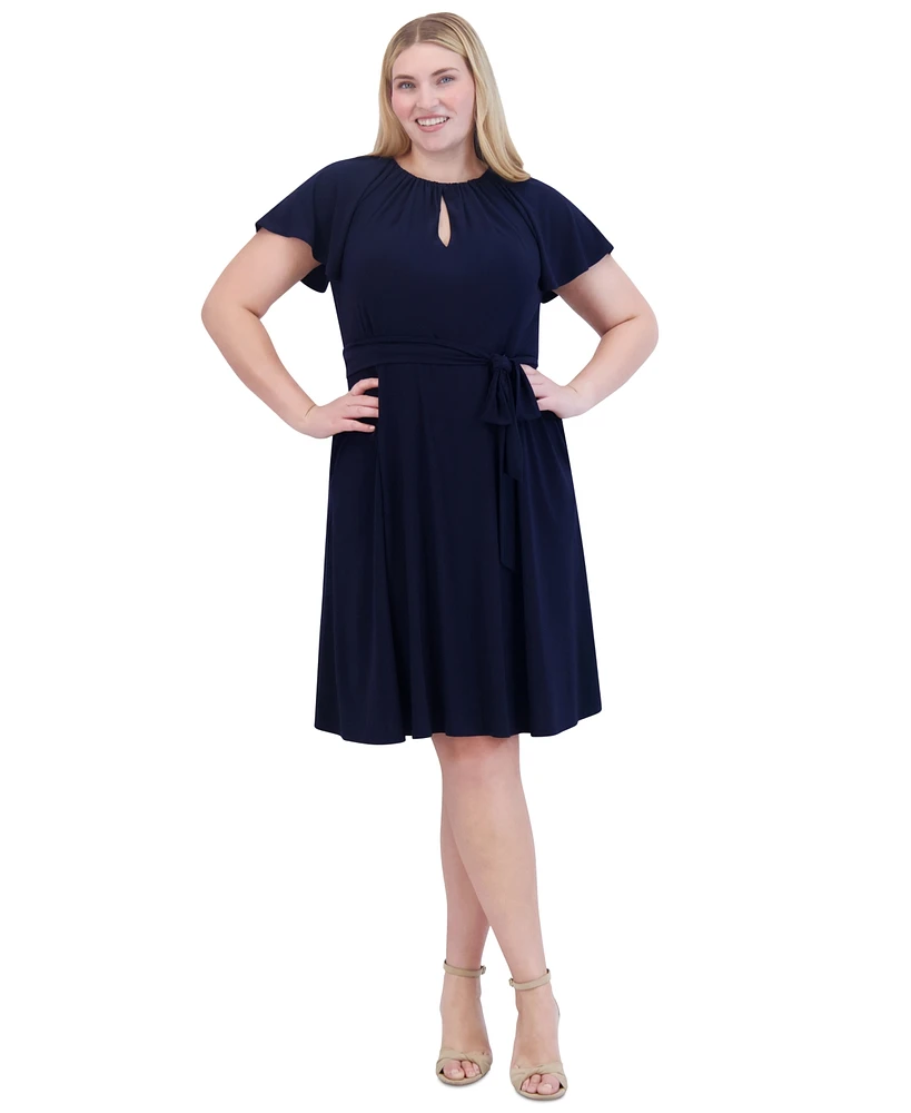 Jessica Howard Plus Keyhole Fit & Flare Dress | Westland Mall