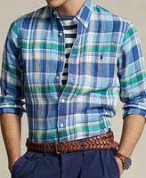 Polo Ralph Lauren Men's Classic-Fit Linen Plaid Shirt