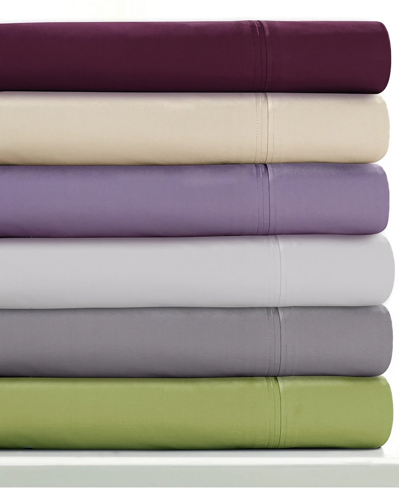 Tribeca Living 350 Thread Count Cotton Percale Extra Deep Pocket Twin Sheet Set