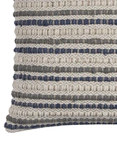 Rizzy Home Striped Polyester Filled Decorative Pillow