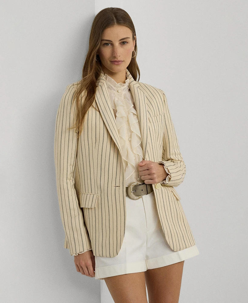 Lauren Ralph Women's Pinstriped Blazer