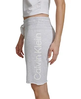 Calvin Klein Women's Logo Bermuda Sweat Shorts