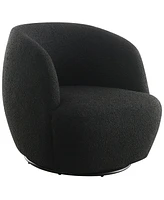 Abbyson Living Serena 30" Contemporary Boucle Swivel Chair