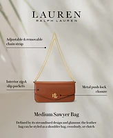 Lauren Ralph Nappa Leather Small Sawyer Bag