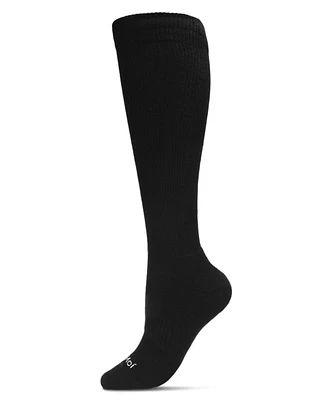 MeMoi Unisex Classic Athletic Cushion Sole Knee High Cotton Blend 15-20mmHg Graduated Compression Socks