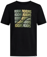 adidas Big Boys Warp Wall Graphic T-Shirt