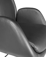 Office Star Blanchard Office Chair in Black Leatherette Upholstery