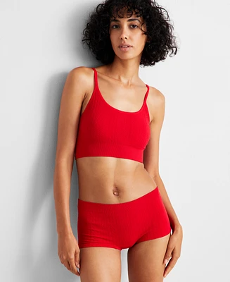 State of Day Women's Seamless Cable-Knit Bralette, Created for Macy's