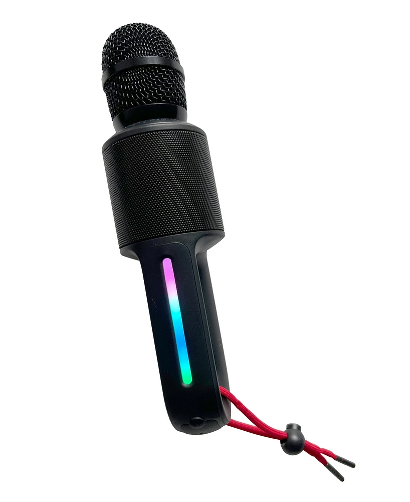 Singing Machine Portable, Handheld Bluetooth Karaoke Microphone and Speaker with Synchronized Lights and 22 Professional Vocal Effects