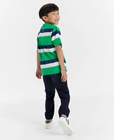 Tommy Hilfiger Toddler Little Boys Varsity Stripe T Shirt Twill Cargo Joggers