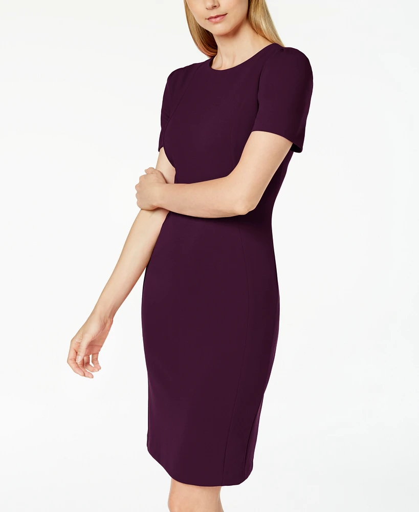 Calvin Klein Women's Round-Neck Short-Sleeve Sheath Dress | The Shops at  Willow Bend