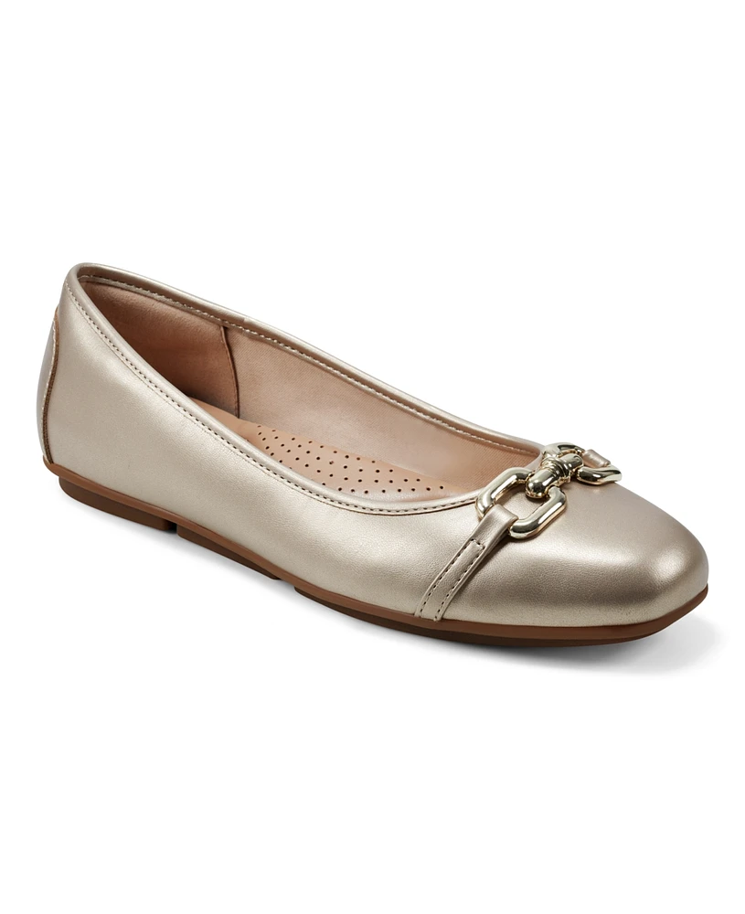 Easy Spirit Women's Baylen Slip-On Square Toe Ballet Flats