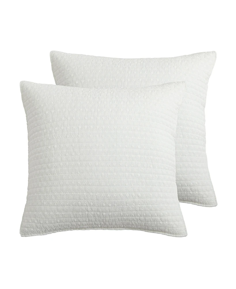 Levtex Home Eyelet 2-Pc. Sham Set, European