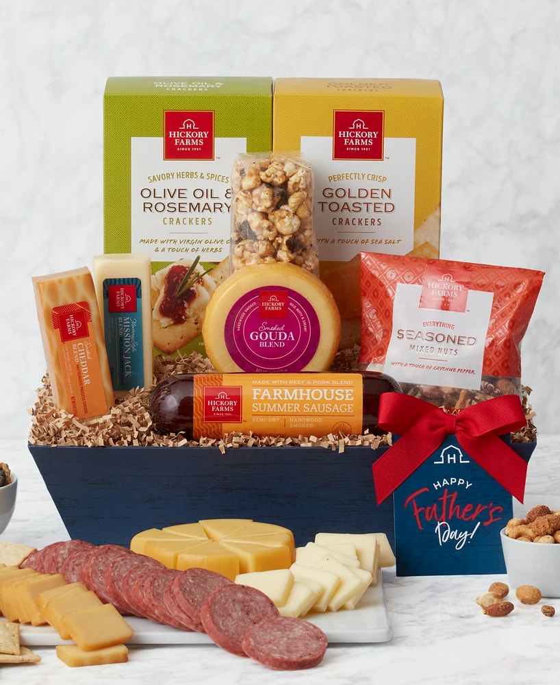 Hickory Farms Father's Day Gourmet Favorites Gift Box, 8 pieces